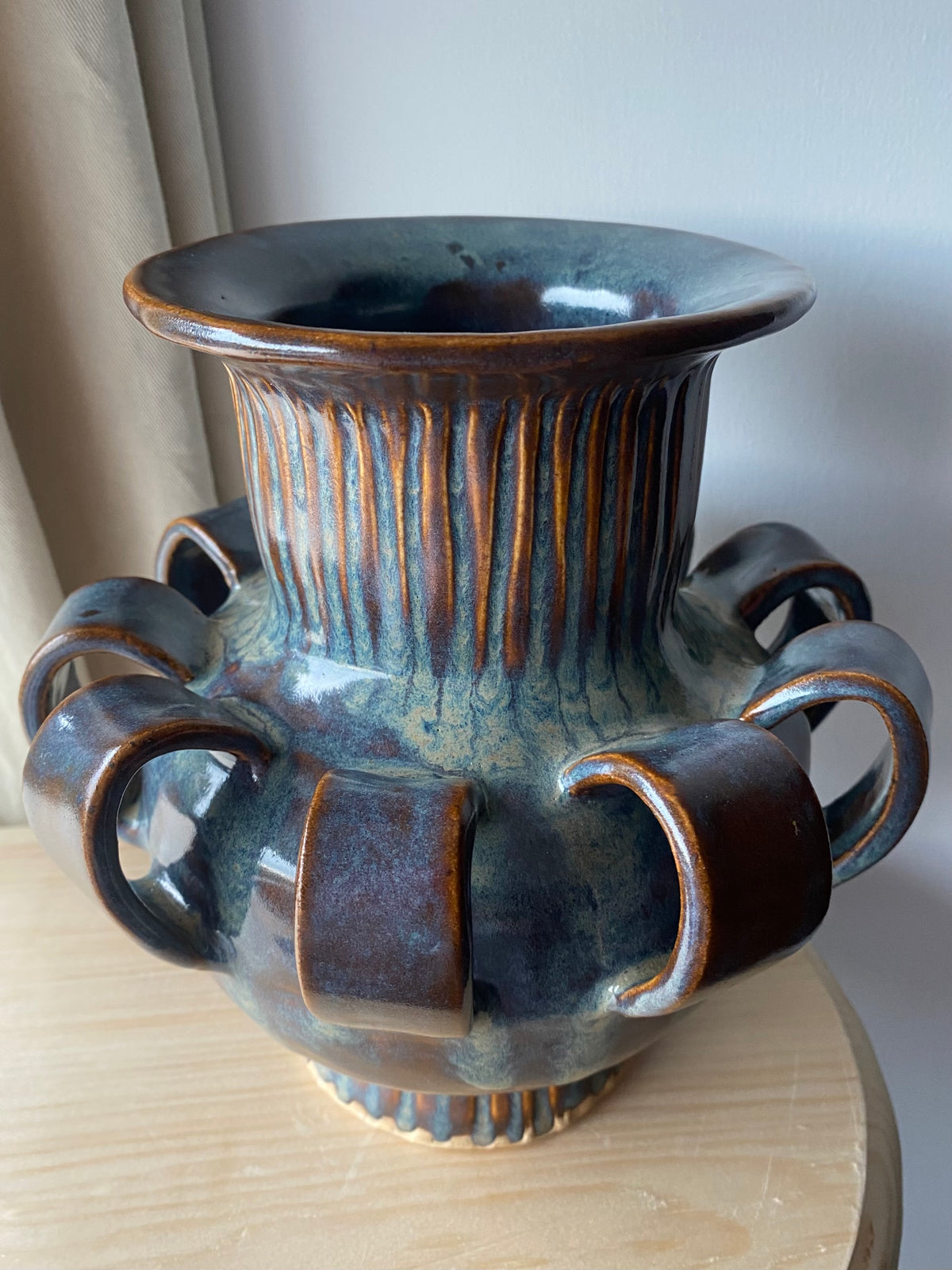 Fluted Loop Vase